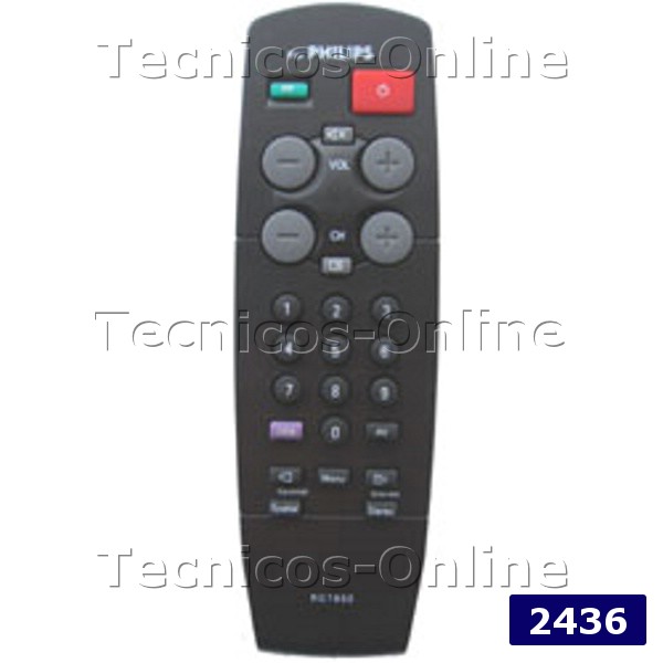 2436 Control Remoto TV RC7802 RC7805 PHILIPS