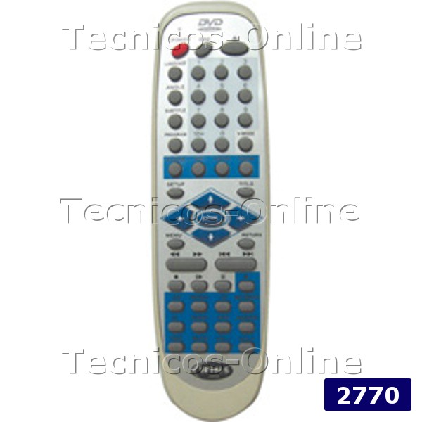 2770 Control Remoto DVD WINS VOXSON ETEC SHARP
