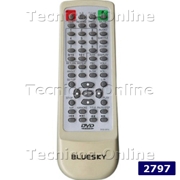 2797 Control Remoto DVD BLUESKY BASIC LINE PRO AUDIO