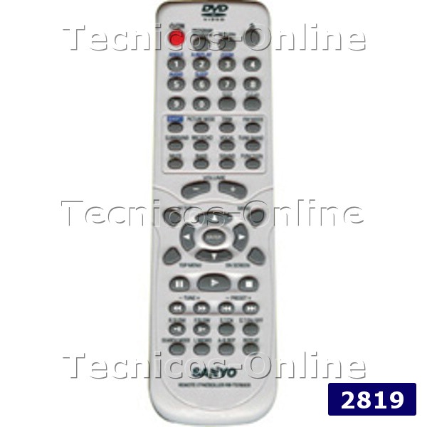 2819 Control Remoto DVD R8-TS780KR SANYO