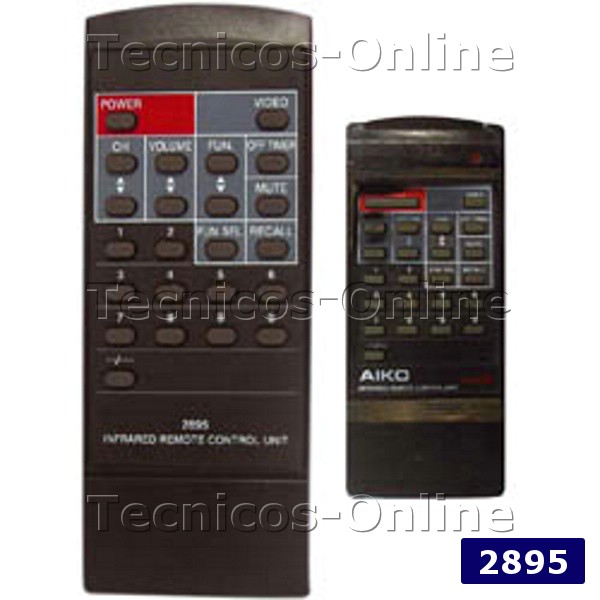2895 Control Remoto TV AIKO BROOKLINE BROKSONIC BRU