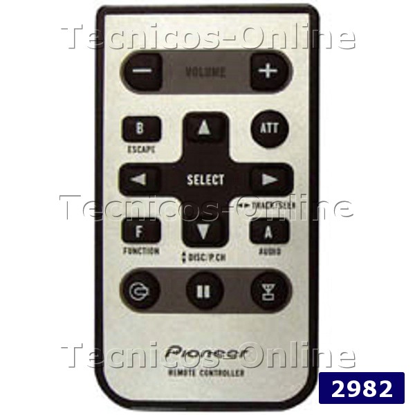2982 Control Remoto AUDIO PIONNER