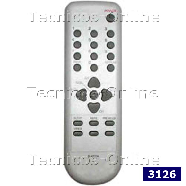 3126 Control Remoto TV PHILCO DAEWOO R-48C04