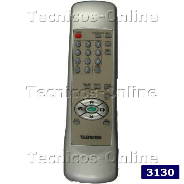 3130 Control Remoto TV TELEFUNKEN