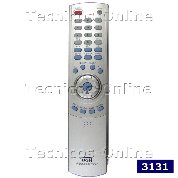 3131 Control Remoto TV BGH PLASMA LCD