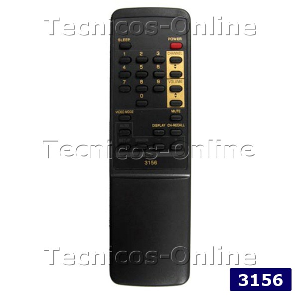 3156 Control remoto TV FXBB  Sanyo