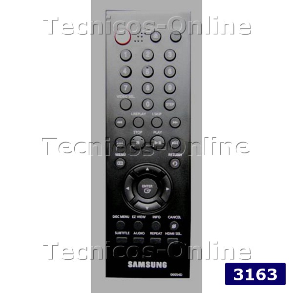 3163 Control Remoto DVD SAMSUNG