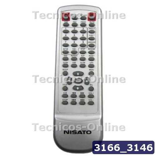 3166 3146 Control Remoto DVD NISATO FST