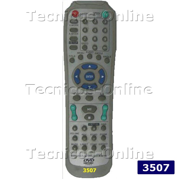 3507 Control Remoto DVD VTREK