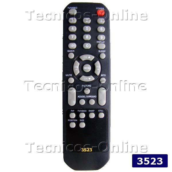 3523 CONTROL REMOTO TV AUDINAC CON PIP