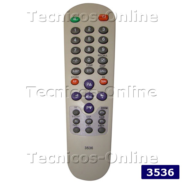 3536 CONTROL REMOTO TV VARIOS