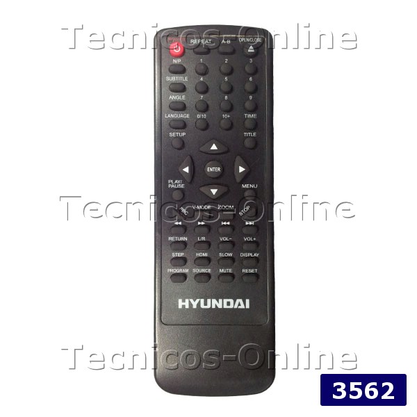 3562 Control Remoto DVD HYUNDAI