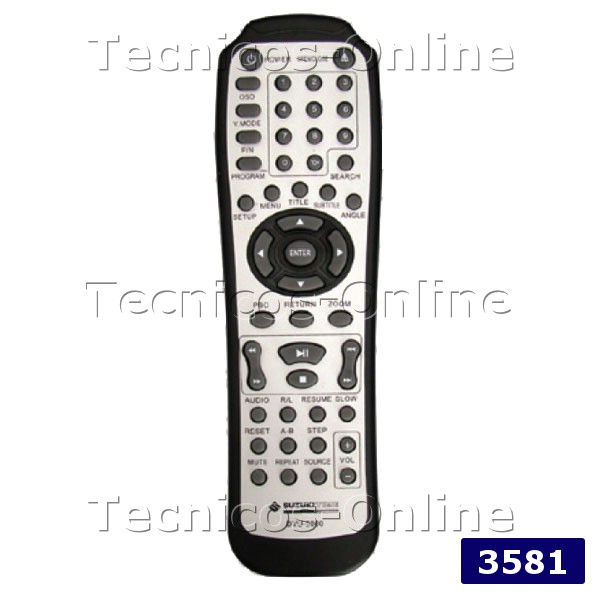 3581 Control Remoto DVD DVU-2000 SUZUKI