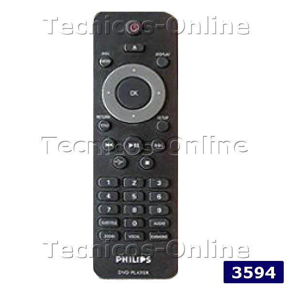 3594 Control Remoto DVD PHILIPS USB