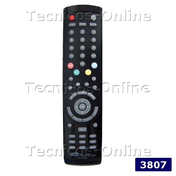 3807 Control Remoto LCD BGH TELEFUNKEN ER-31953B ER-31952B