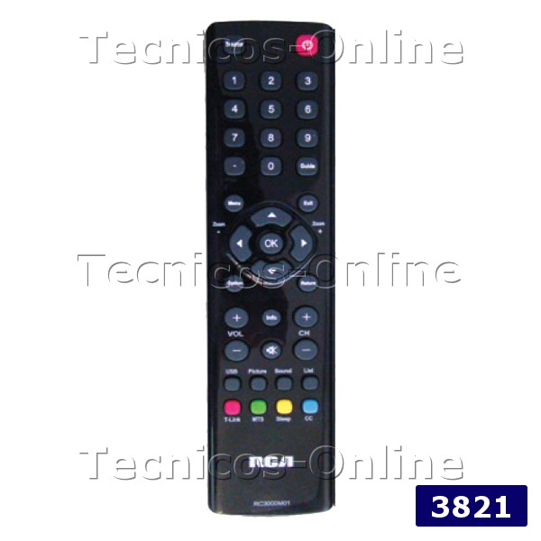 3821 Control Remoto LCD RCA RC3000M01