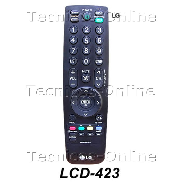 LCD-423 Control Remoto TV LCD AKB69680417 LG