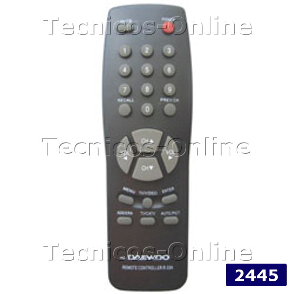 2445 Control Remoto TV R-33A DAEWO ITT NOKIA DREAN PHILCO