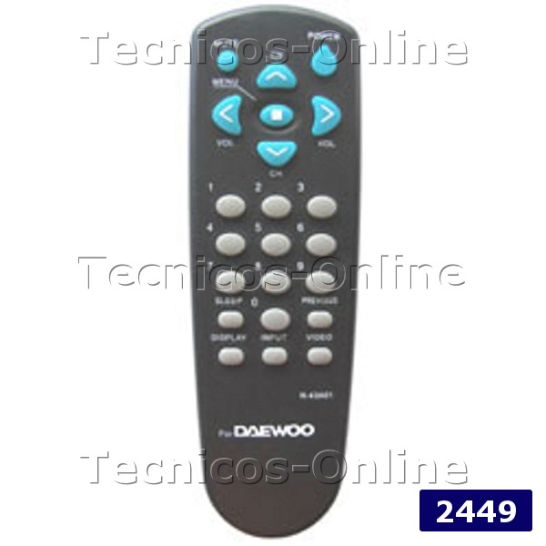 2449 Control Remoto TV R-43A01 DAEWOO PHILCO TONOMAC