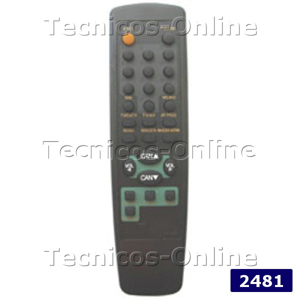 2481 Control remoto TV Admiral Crown Mustang  Noblex Philco
