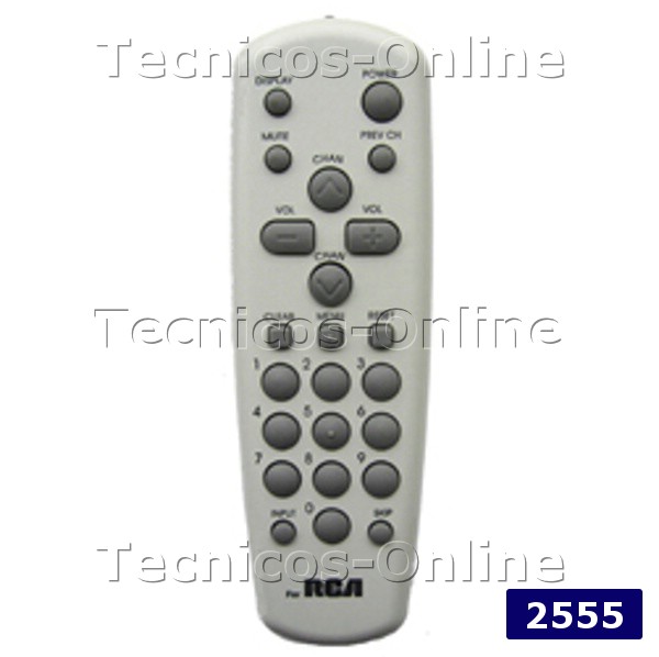 2555  Control Remoto TV GENERAL ELECTRIC RCA RAYSONIC