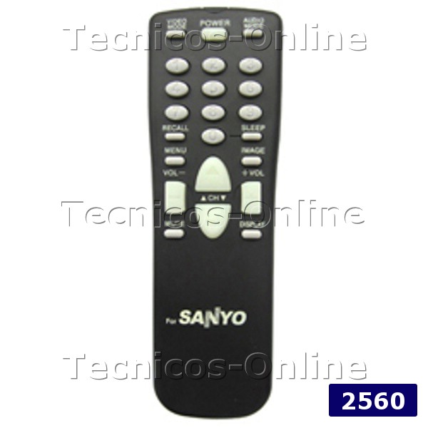 2560 Control remoto TV FXMR NOBLEX SANYO AUDIOLOGIC HQS