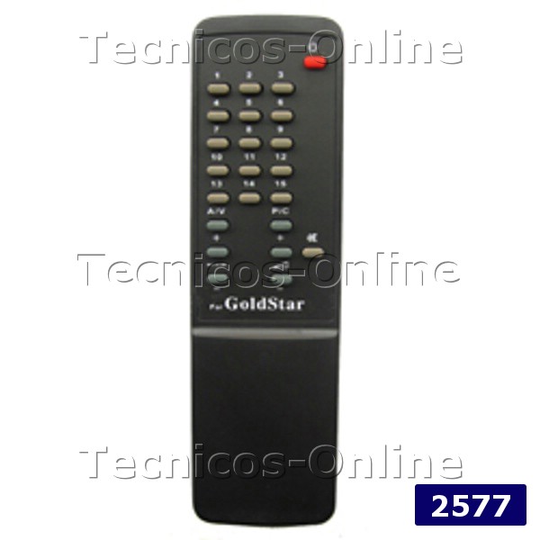 2577 Control Remoto TV GOLDSTAR SERIE DORADA