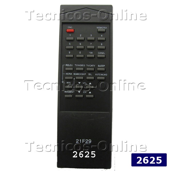 2625 Control Remoto TV RM20 ACOUSTECH PHILCO CROWN MUSTANG