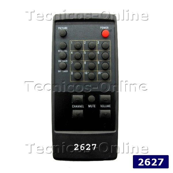 2627 Control Remoto TV AUDINAC PHILCO AUDINAC SONY CROWN MUSTANG