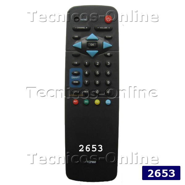 2653 Control Remoto TV RC7953 PHILIPS SAMSUNG NOBLEX