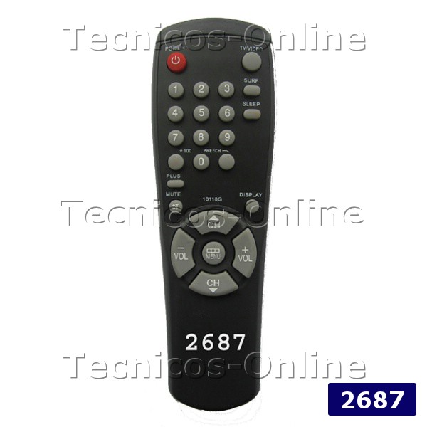 2687 Control Remoto TV SAMSUNG 10110G NOBLEX