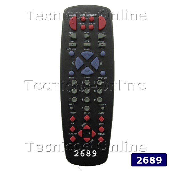 2689 Control Remoto TV RCA GENERAL ELECTRIC RAYSONIC