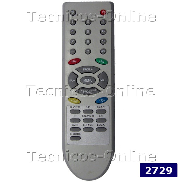 2729 Control Remoto TV DURABRAND TOP HOUSE HYUNDAI