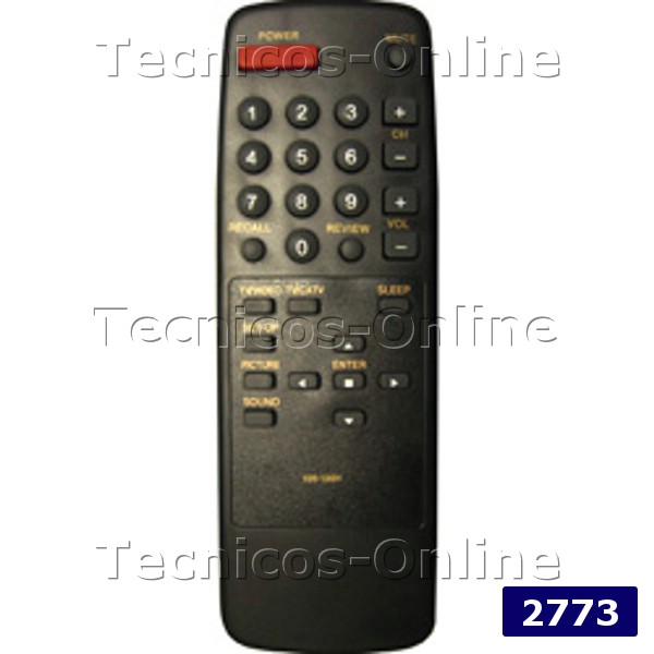 2773 Control Remoto TV 105-198H GOLDSTAR HITACHI KENIA RANSER LG