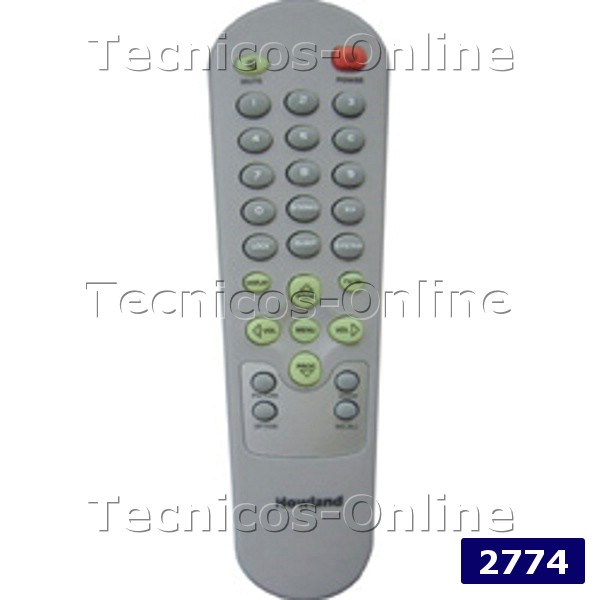 2774 Control Remoto TV HOWLAND JVC KEN BROWN