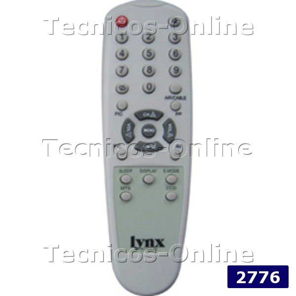 2776 Control Remoto RC-A23-OH TV LYNX KEN BROWN KENIA OLIMPIC
