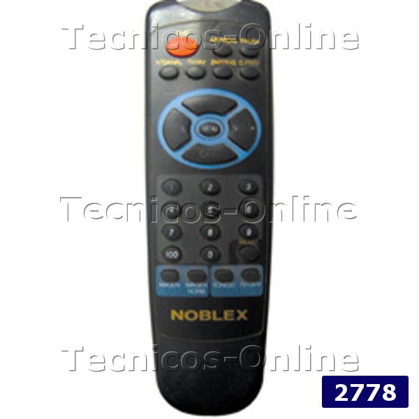 2778 Control Remoto TV TC613G NOBLEX CROWN MUSTANG TALENT