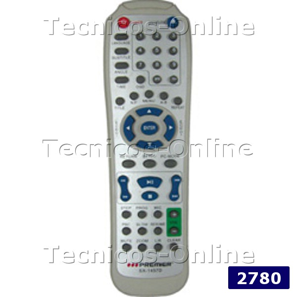 2780 Control Remoto DVD COBY DATSUN MELODY PREMIER SOLTECH
