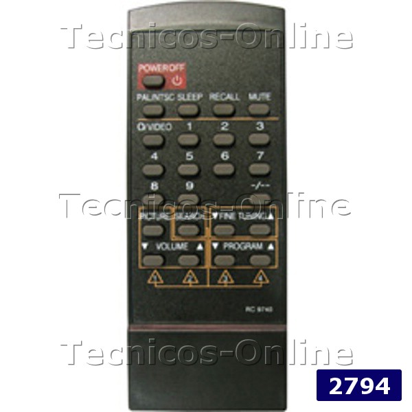 2794 Control Remoto TV CITIZEN OLYMPIC SAMSUNG