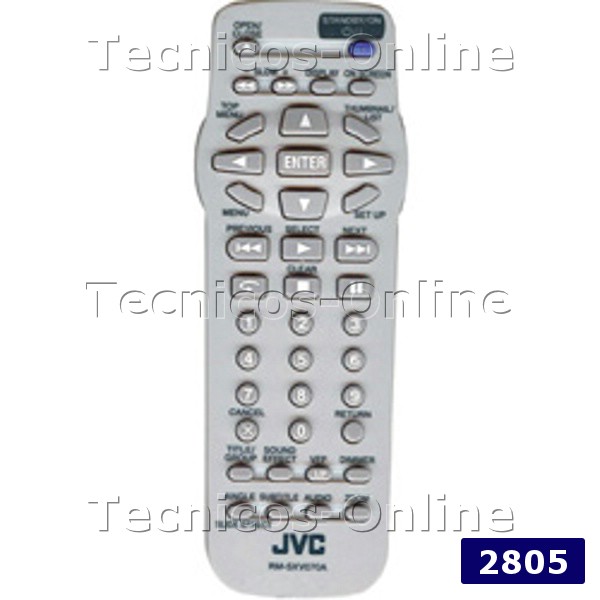2805 Control Remoto DVD RMSXV070A JVC