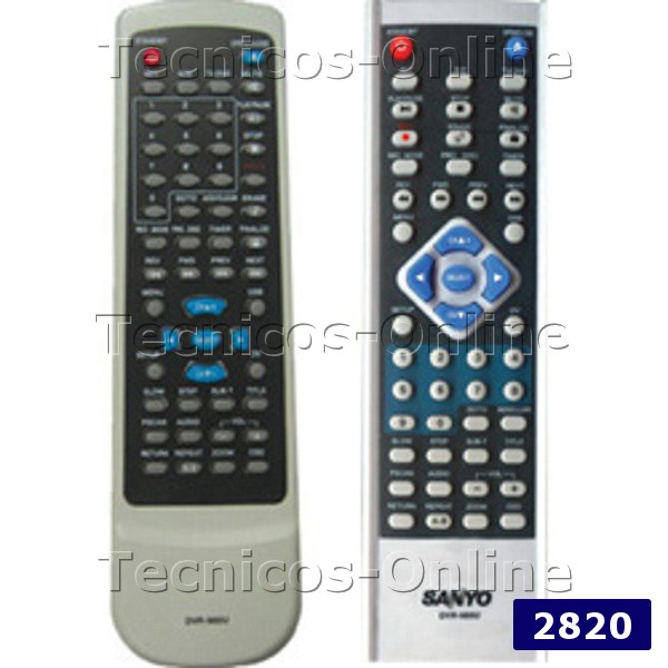 2820 Control Remoto DVD SANYO NOBLEX