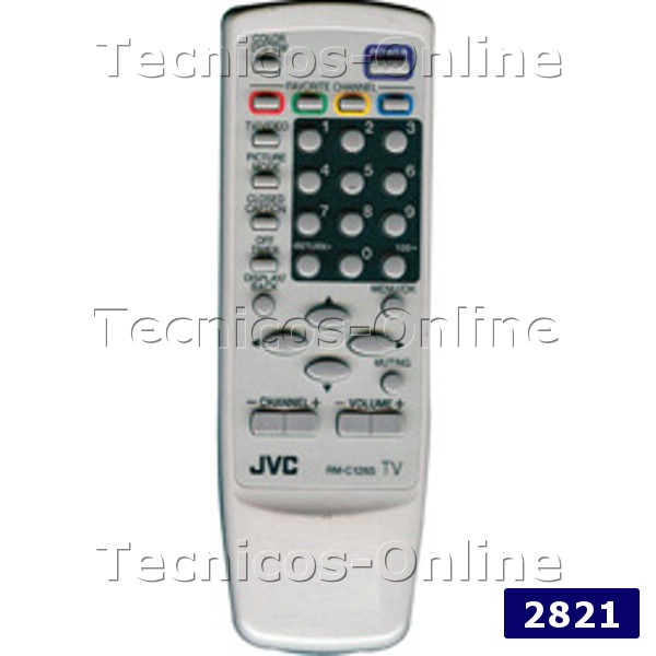 2821 Control Remoto TV RMC1265 JVC
