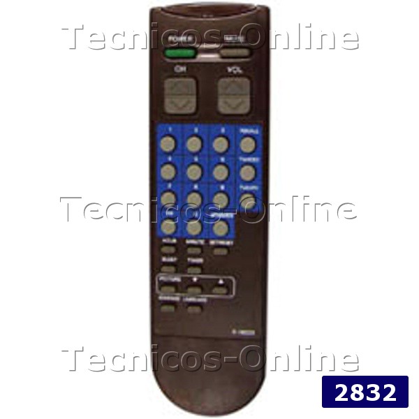 2832 Control Remoto TV RC18C26 PHILCO