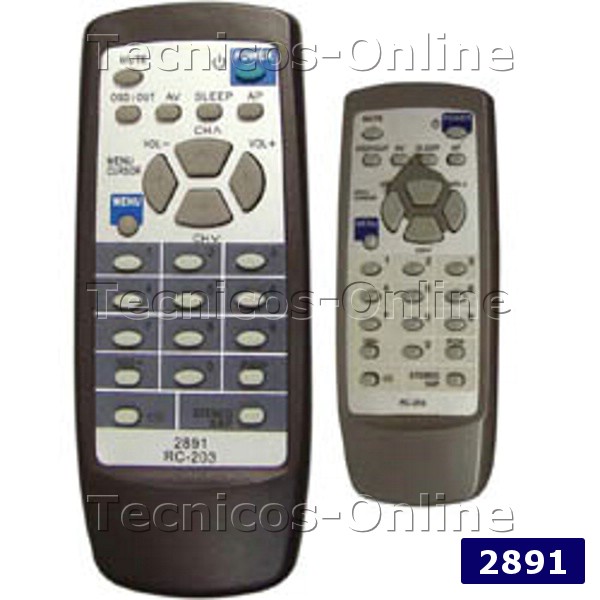 2891 Control Remoto TV TOP HOUSE