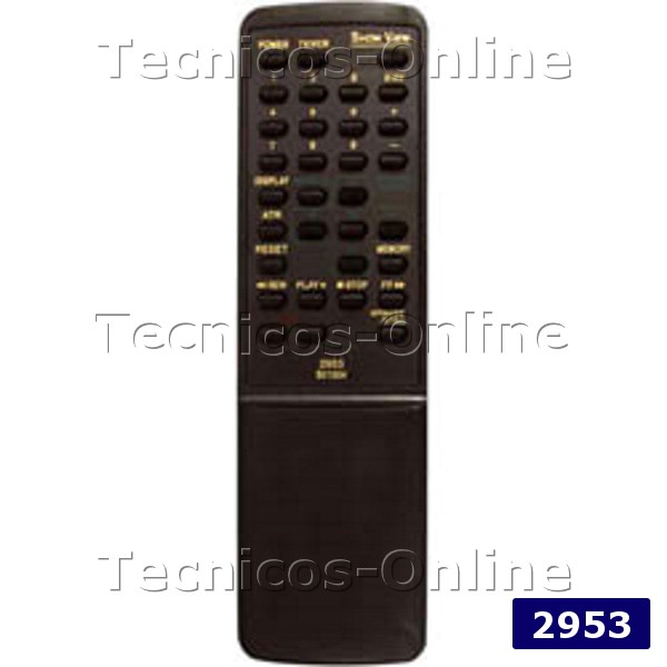2953 Control Remoto VCR SANYO B01004