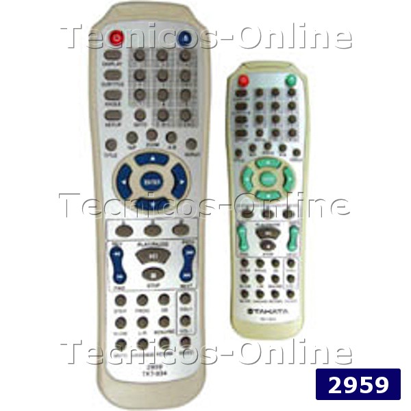 2959 Control Remoto DVD TKT-934 TKT-338 TAKATA