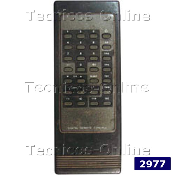 2977 Control Remoto TV CROWN MUSTANG RECOR DAENYX