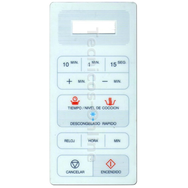 2997 Membrana-Frente de Microondas SAMSUNG MD124 M6149