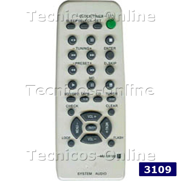 3109 Control Remoto AUDIO RM-SR100 SONY