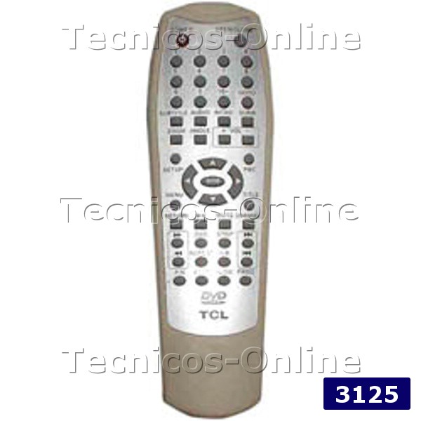 3125 Control Remoto DVD TCL AZAR
